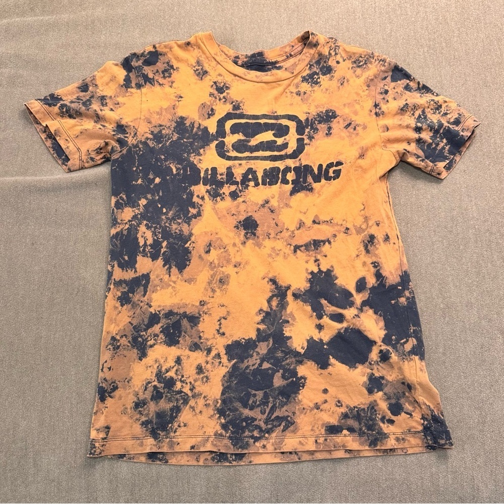 Billabong Tie Dye Acid Wash Graphic T-Shirt